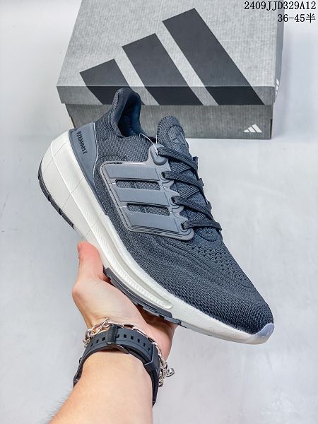 Adidas ULTRA BOOST LIGHT 2024新款男女生爆米花針織跑步鞋