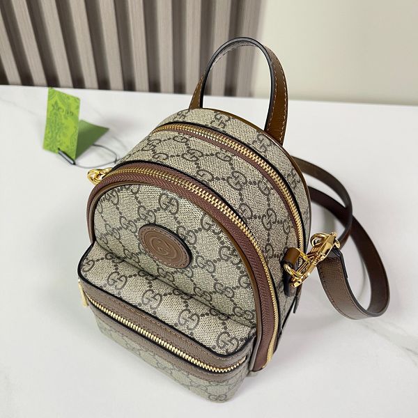 gucci包包 古馳2023新款手提包 ZJ725654mini backpack單肩斜挎包