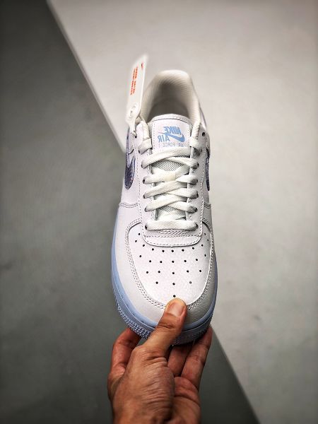 Nike Air Force 1 Hydrogen Blue 2021新款 男女生休閒板鞋 帶半碼