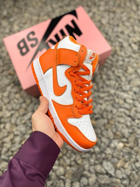 Nike Dunk High Syracuse 2021新款 情侶款高幫休閒板鞋 帶半碼