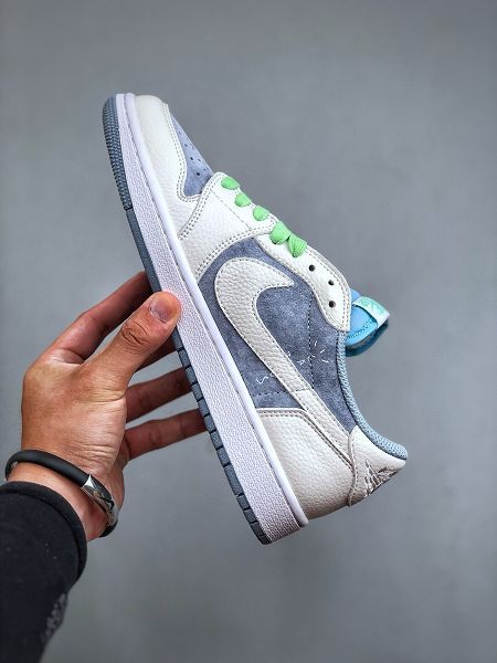 Travis Scott x Air Jordan 1 Low 倒鉤聯名 2024最新情侶款運動鞋