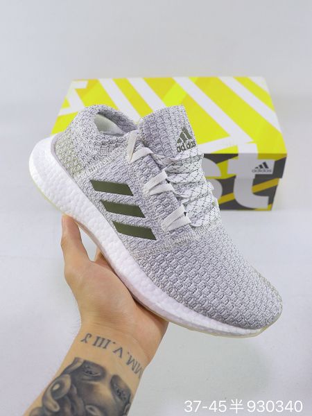 Adidas PureBOOST 2021新款 爆米花男女生休閑運動跑步鞋