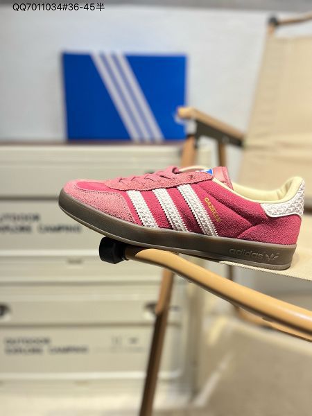 ADidas Gazelle Indoor Trainers 2024新款男女生翻毛羚羊內訓系列低幫板鞋