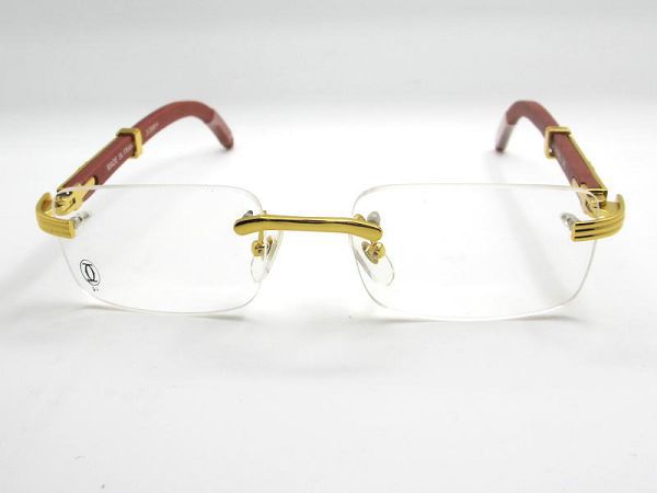 cartier眼镜 新款上新百搭眼镜 卡地亚31399814创意无框平光眼镜