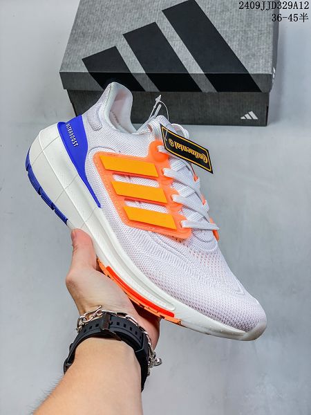 Adidas ULTRA BOOST LIGHT 2024新款男女生爆米花針織跑步鞋