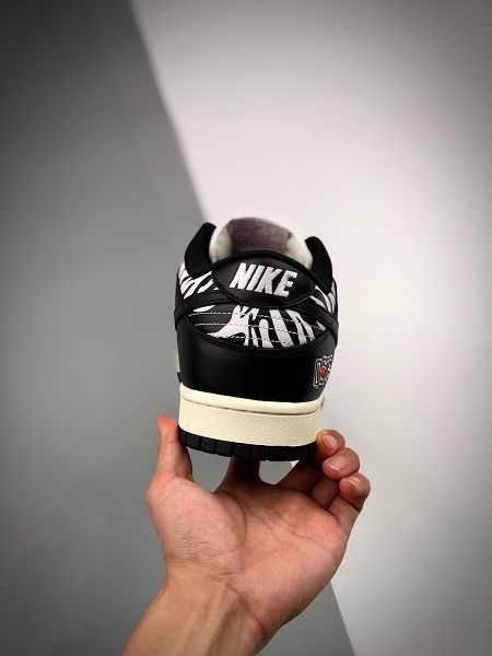 Quartersnacks x NK SB Dunk Low 2021新款 Zebra黑白斑馬運動板鞋