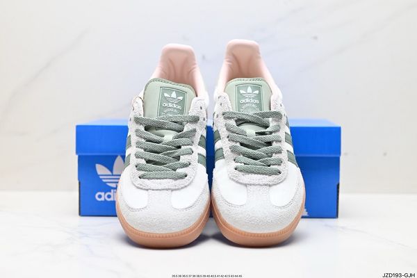 Adidas Originals Samba OG W桑巴舞系列 2024新款男女紳士足球風百搭低幫休閒運動板鞋