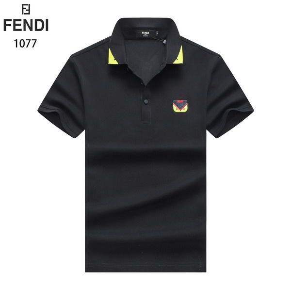 fendi polo衫 2021新款 芬迪翻領短袖polo衫 MG1077款