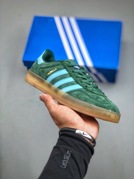 Adidas Originals Gazelle Indoor 復古三葉草2024男女鞋 防滑透明橡膠板鞋經典運動鞋