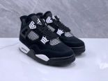 Air Jordan 4 RetroWhite Thunder 2024新款男女生白黑色籃球鞋