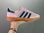 Adidas Originals Handball SPZL 2024新款男女鞋 手球運動員系列百搭休閒運動板鞋 粉黑色